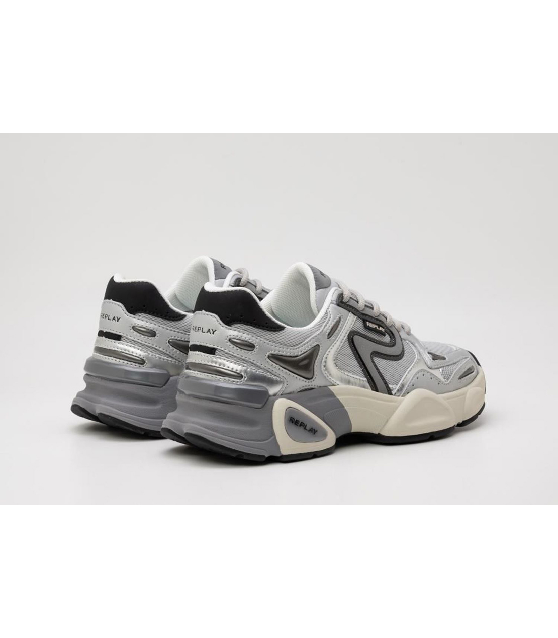 ボリュームハイテクスニーカー 詳細画像 シルバーグレー 2